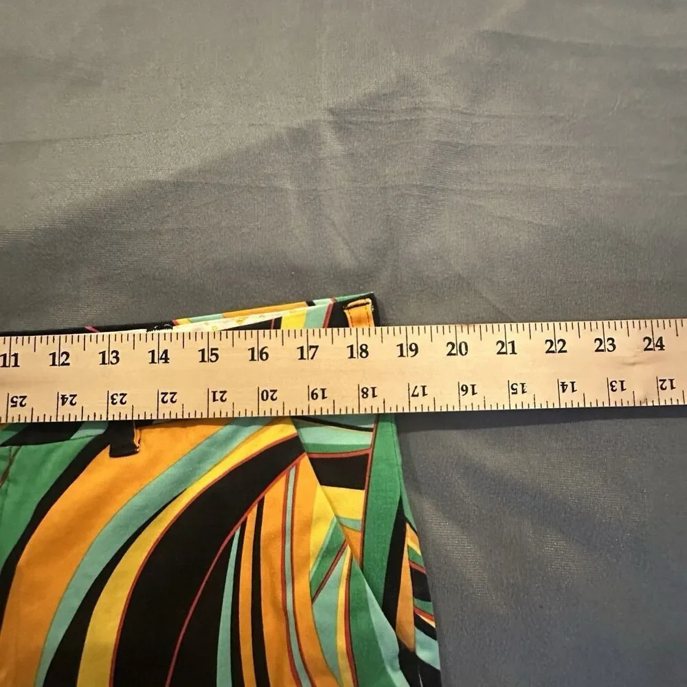 Loudmouth Golf Shorts Mens 38 Chino Orange Swirls Gone Wild Flat Front Outdoors